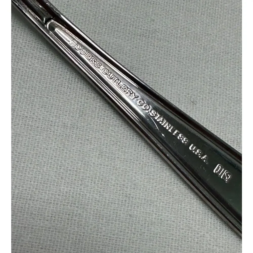Vtg Rogers Cutlery Co. Cold Meat Serving Fork‎ 7.5” I S Stainless Modern Living
